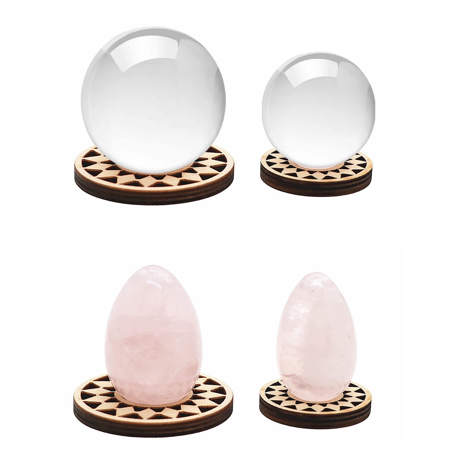 10 PCS Wood Crystal Ball Stand for 20 – 100 mm Sphere, Wooden Sphere wood