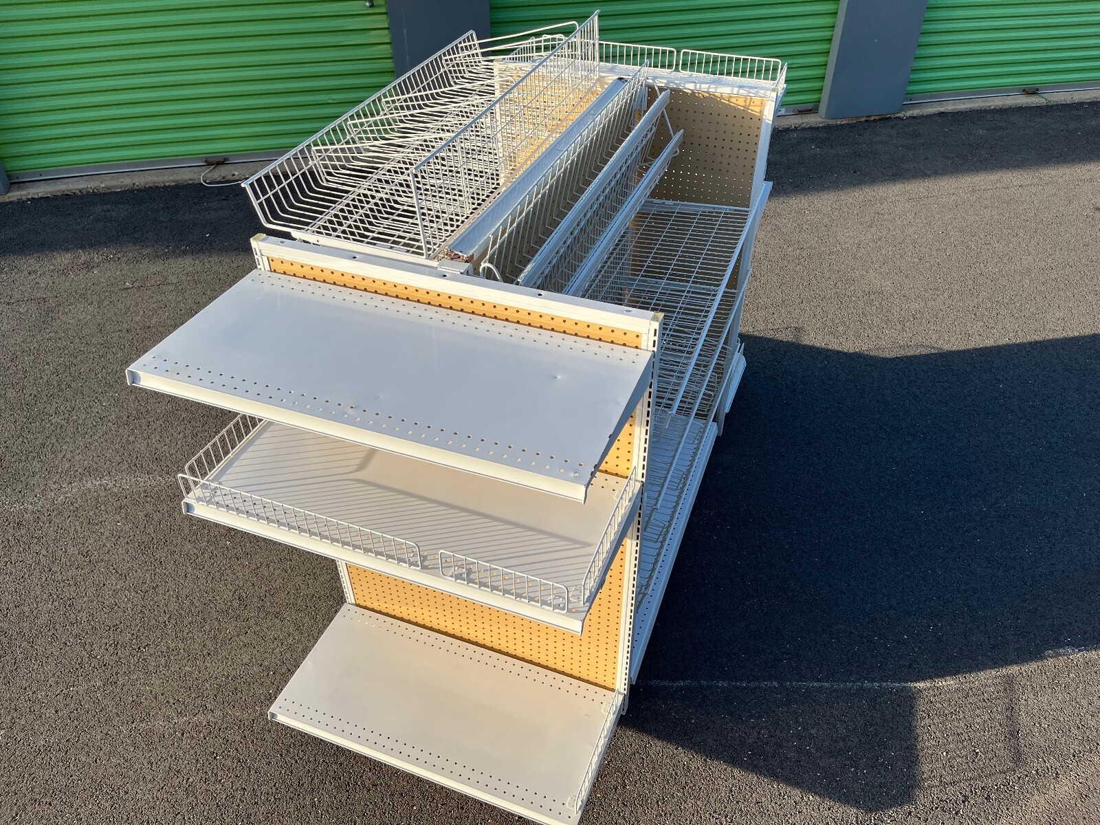 Store Shelving Unit/ Display 4 casters with locks rotates 360 degrees