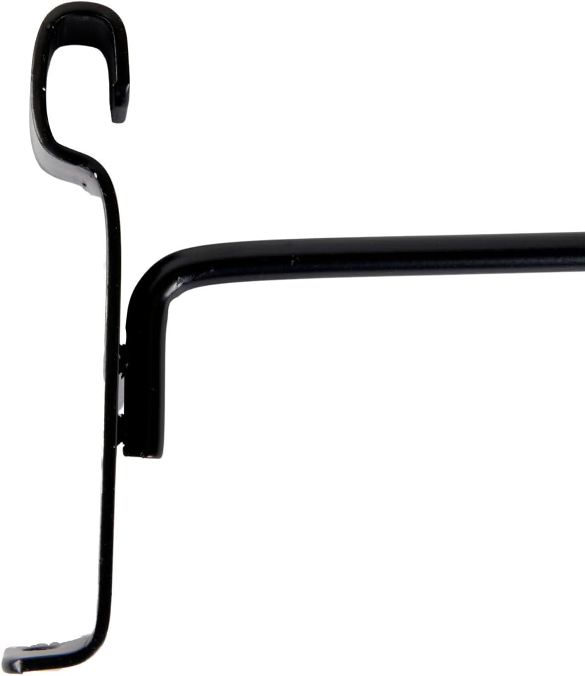 10″ Wire Grid Hooks Hook Peg Gridwall 100 Black 6mm Tubing 3″ OC Display Slat
