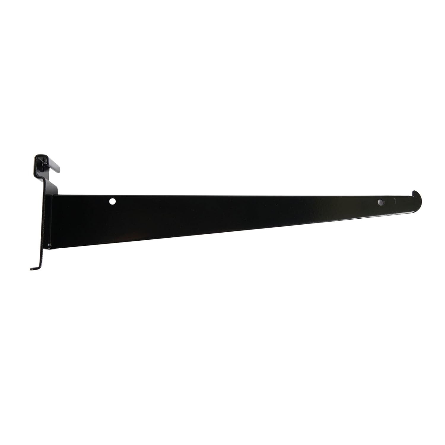 Lot of 10 12″ Wire Grid Slat Brackets Shelf Bracket Gridwall Black 3″ On Center