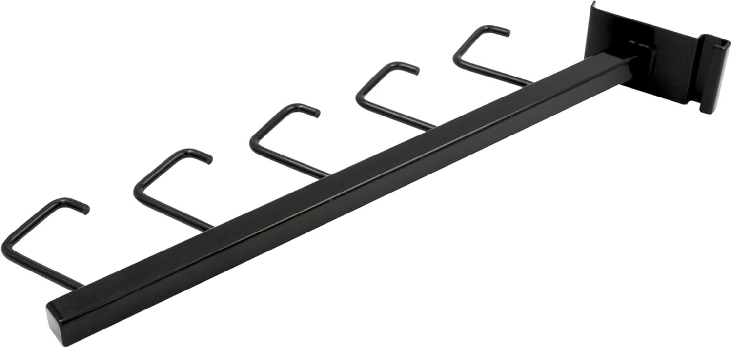 Wire Grid Lot of 5 Black J-Hooks Waterfall Faceout Slat Purse Handbags J Hook