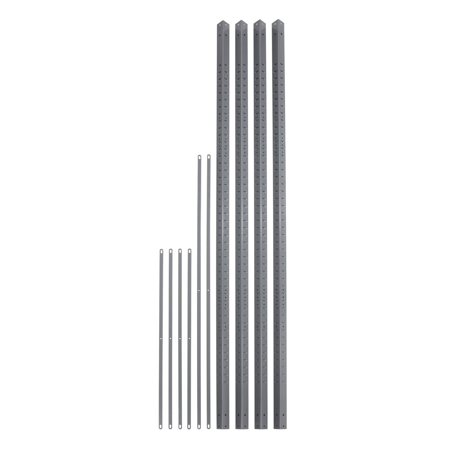 Safco 6256 Industrial Shelving 85″H Post Frame for Use with 85″, Gray