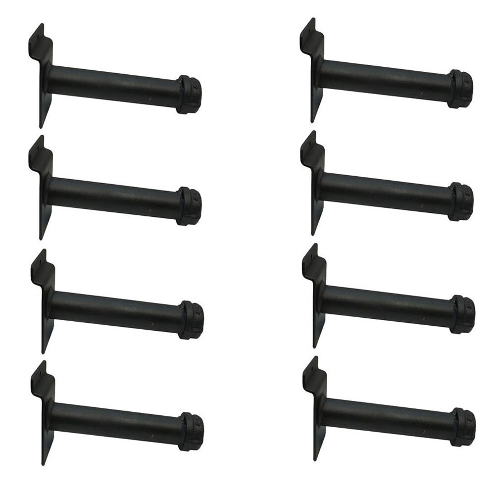 12 PC 6″ Slatwall Pipe Straight Faceout Hook Industrial Vintage Pipeline