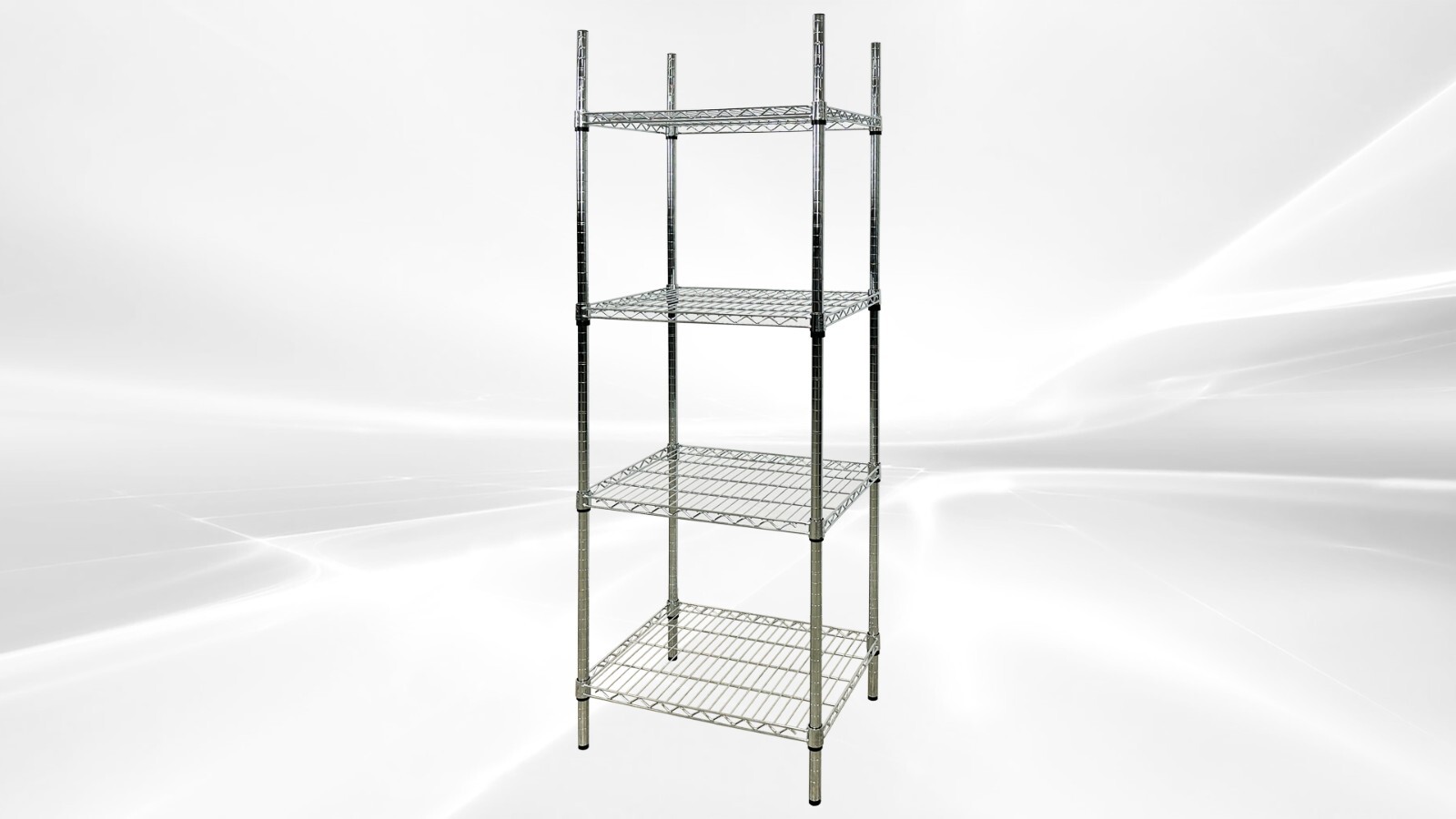 NEW Commercial 4 Tier Wire Metal Shelving Adjustable Shelf NSF 24″ x 18″ x 71″