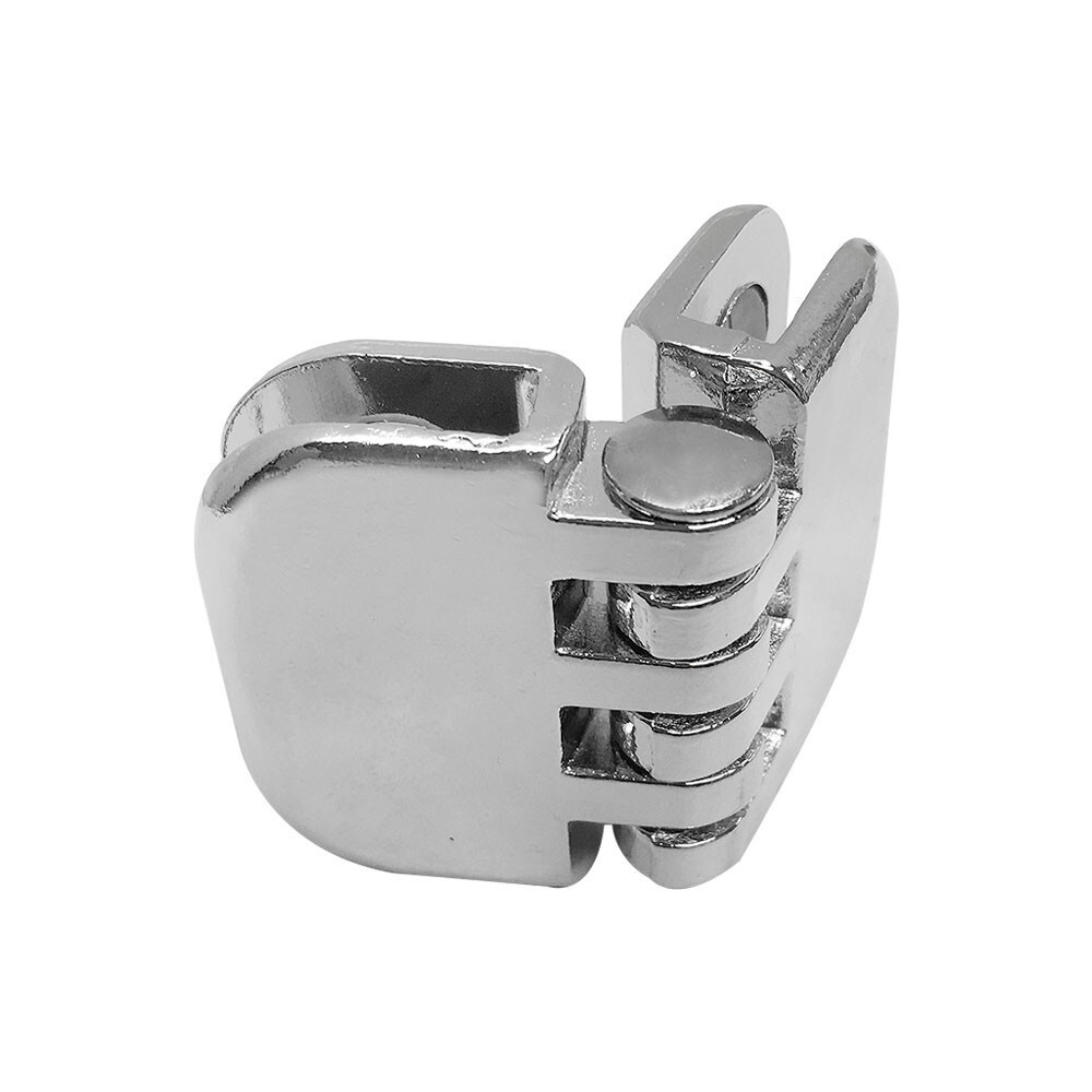 50 Pc Chrome Hinge Glass Connector 3/16″ Tempered Glass Shelf