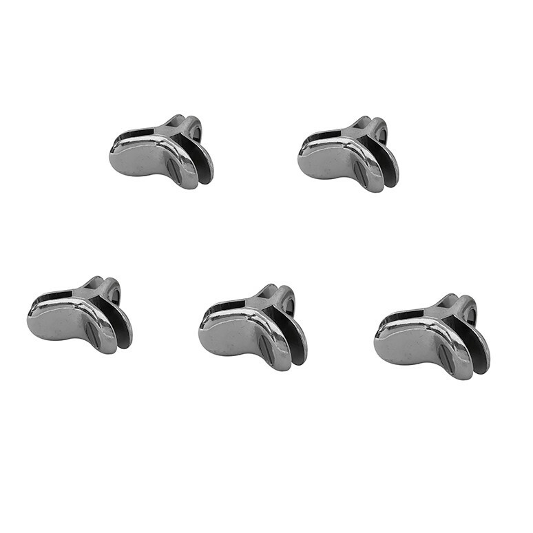 3 Way 120 Degree Glass Connector Clips 3/16” Tempered Glass 20 Pc Y Style