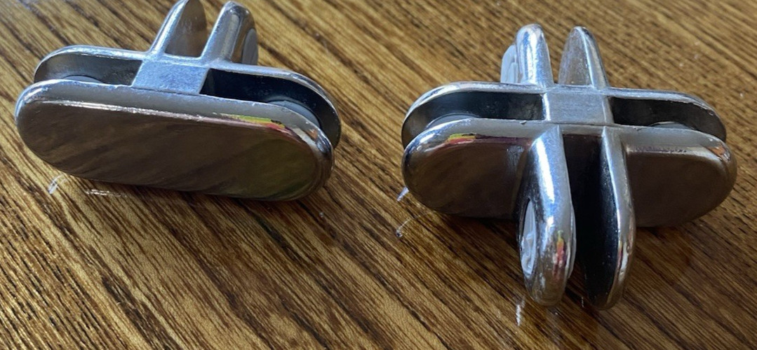 GLASS CUBE CONNETORS 16 TOTAL PIECES CHROME 8-3 WAY & 8- 4WAY FOR 3/16″ CLIPS