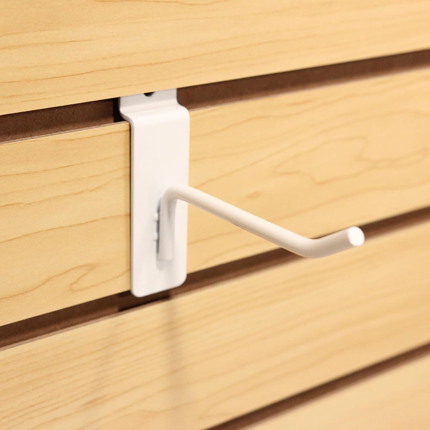 Slatwall 50 White 4″ Peg Hooks Slat Wall Display 6mm Diameter Tubing