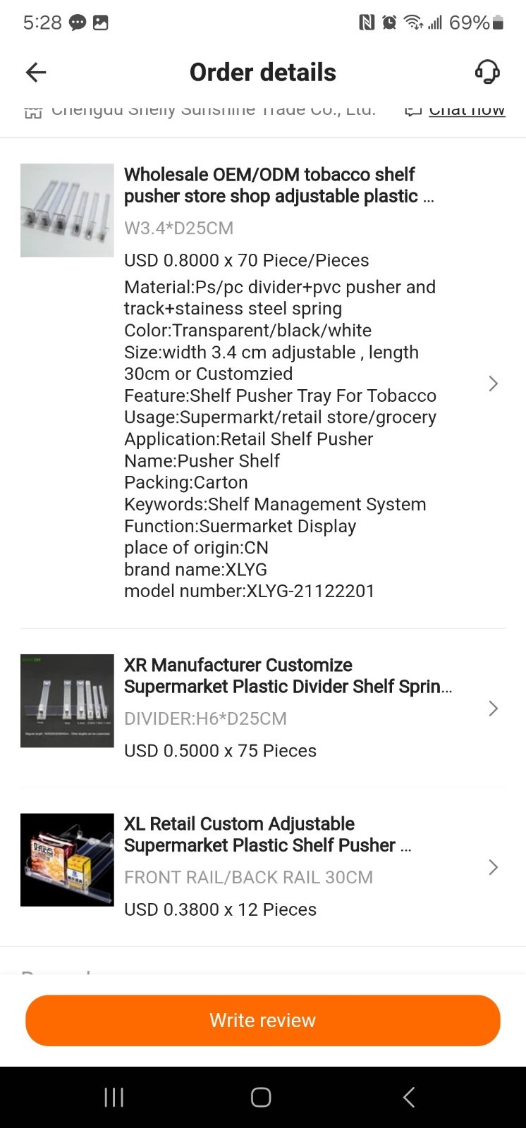 Store Merchandise Shelf Pushers