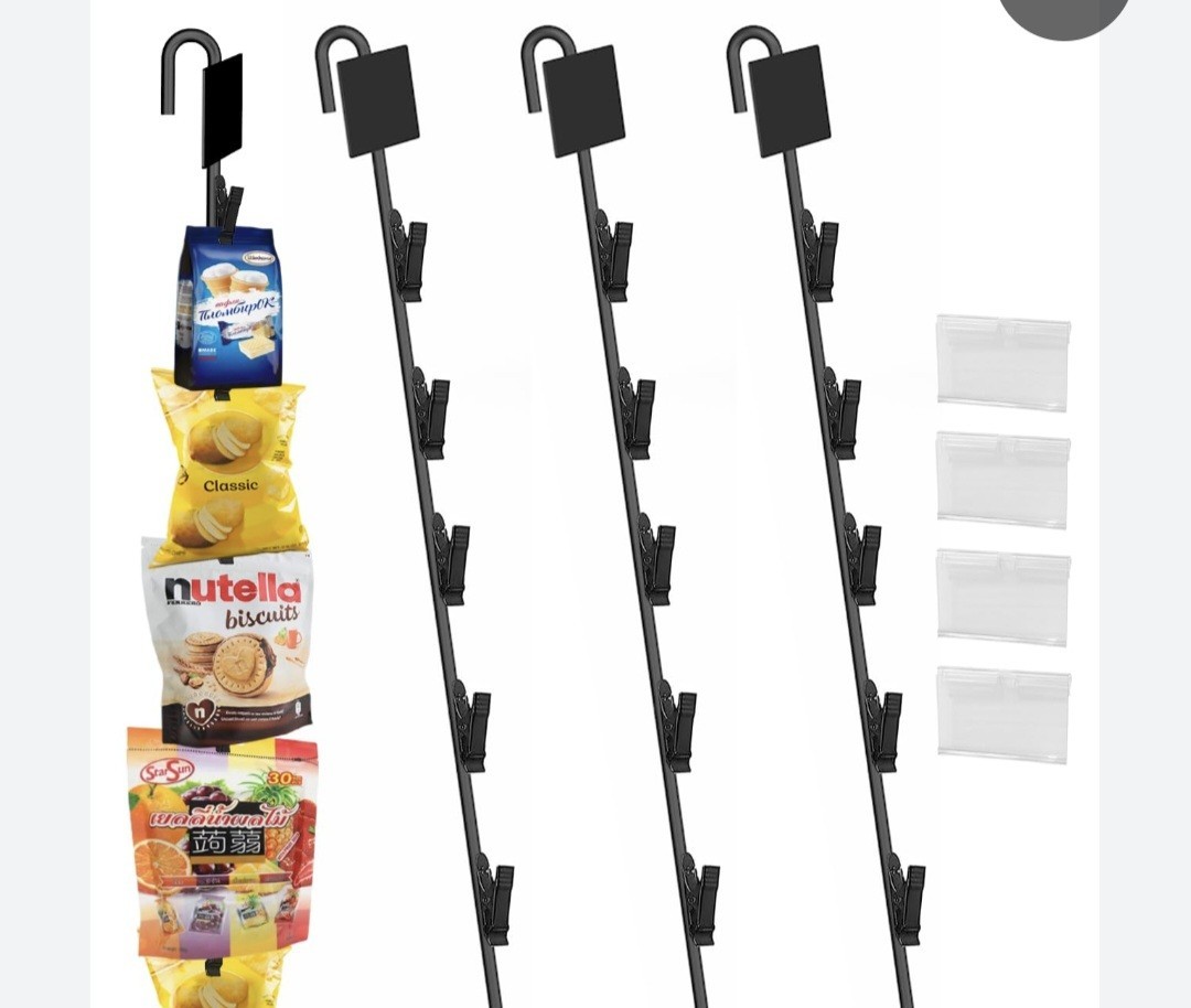 Retail display shelving rack 3 Tiers Portable Metal Wire