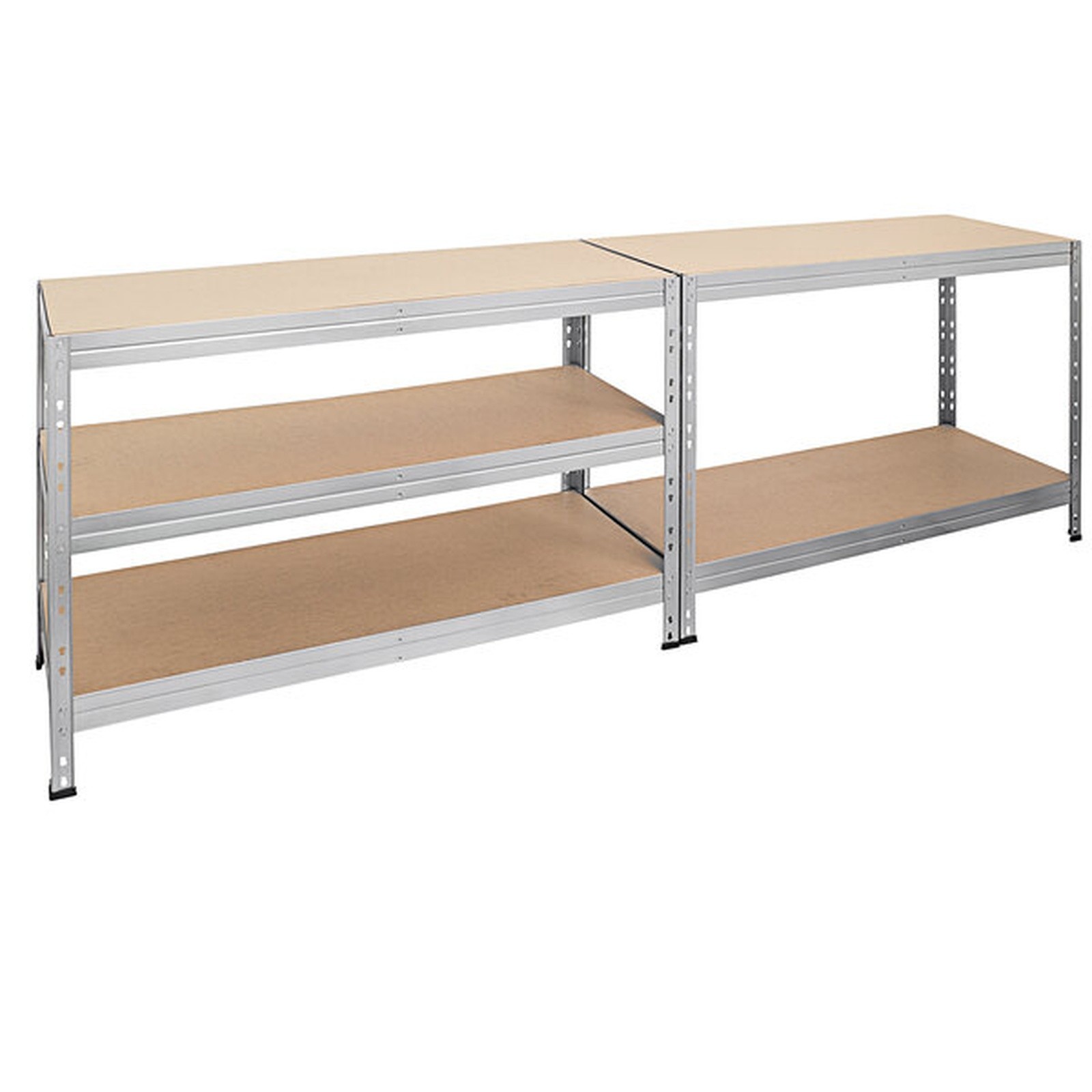 AR Shelving 16″ x 35″ x 71″ 5- Shelf Galvanized Boltless Fiberboard Shelving