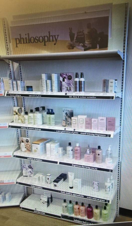 QTY (2) 48″ x 10″ Lozier Retail Gondola Display Shelves – LARGE QTY AVAILABLE!