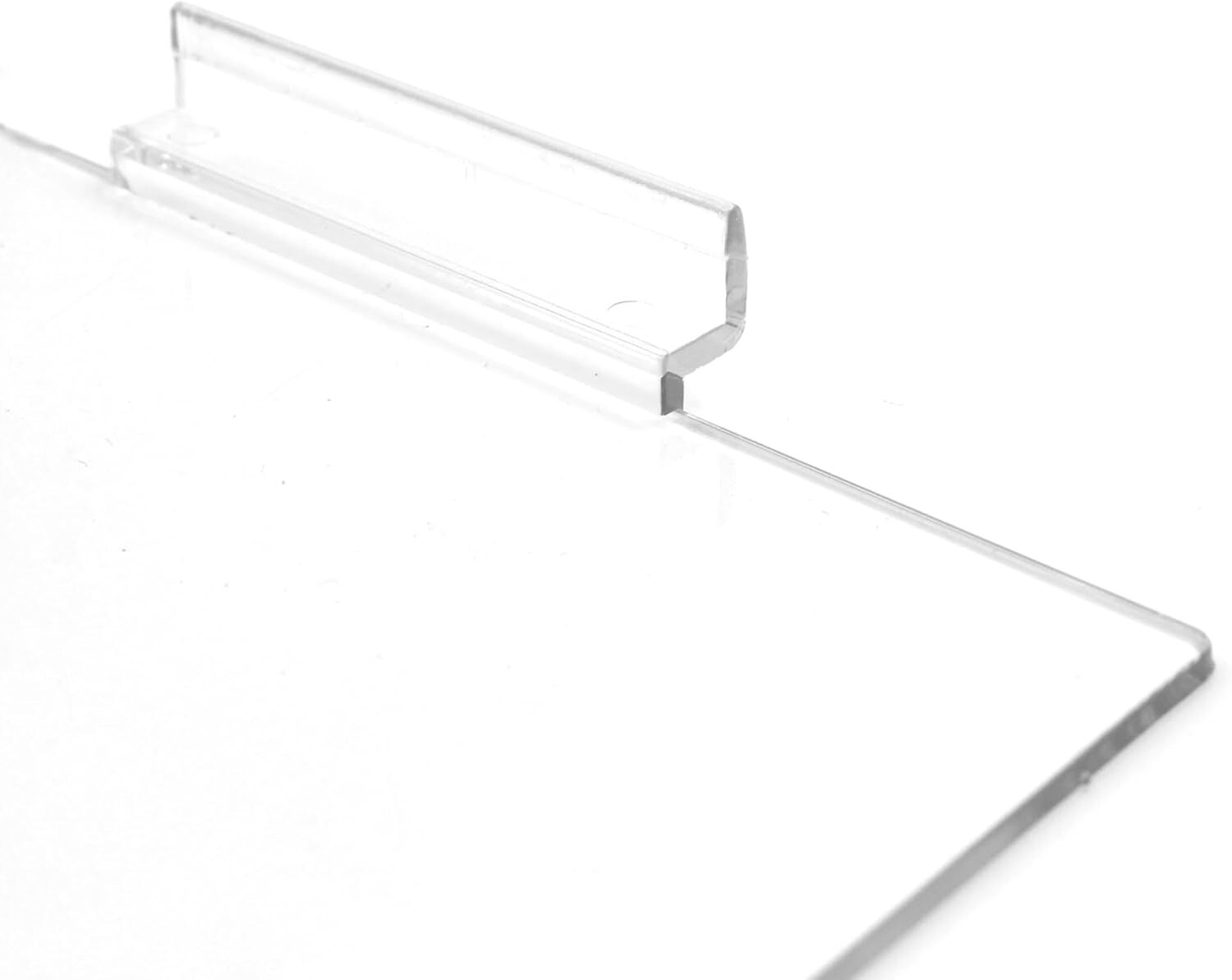 25 Slatwall Shelves Shelf Shoe 12″ x 6″ Flat Styrene Clear Acrylic Slat Grid
