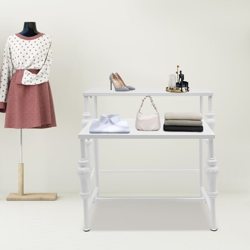 Industrial Retail Table Display Stand Bag Display Rack Shoes Rack Shelves