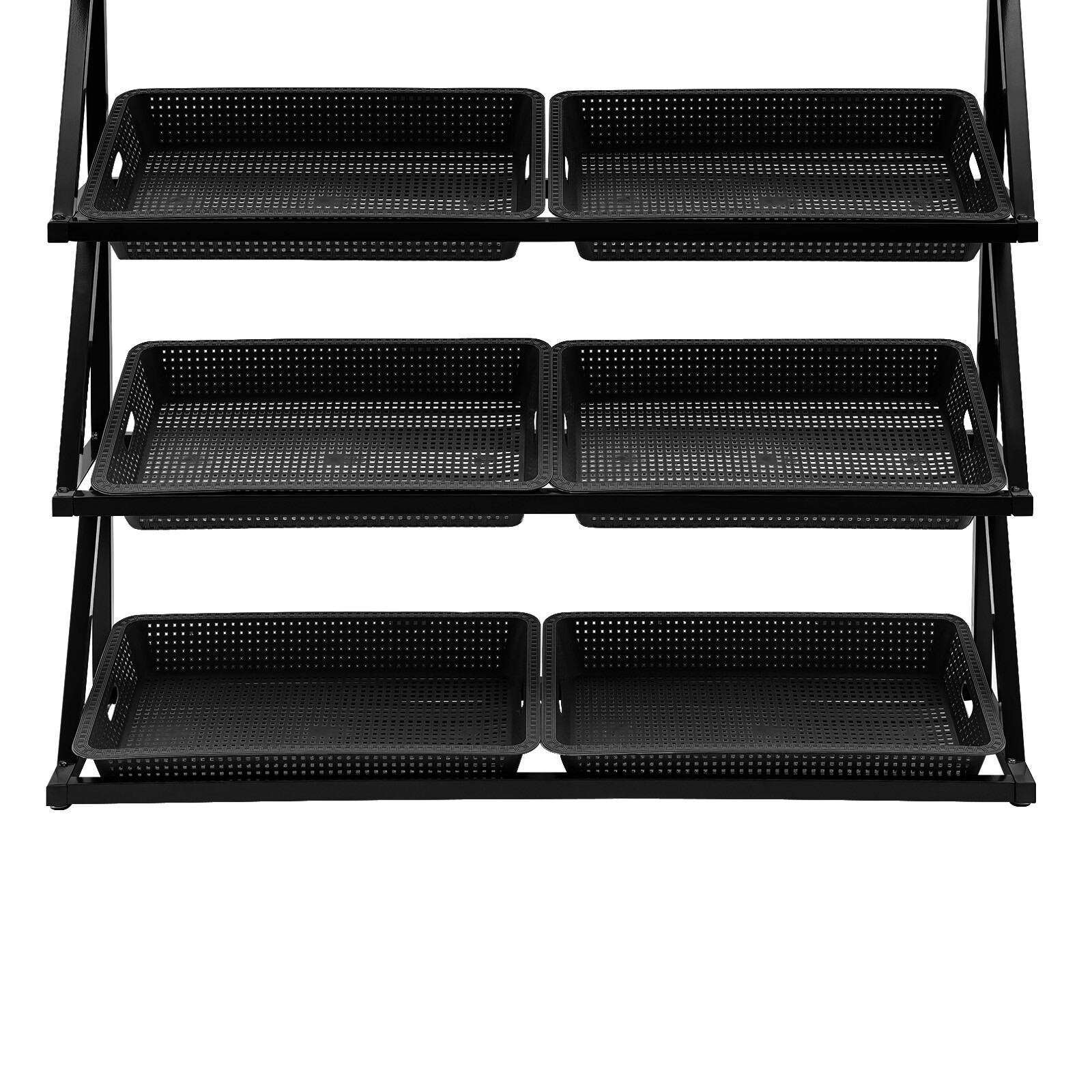 Market Retail Display Rack Shelf Merchandiser Fruit Vegetable Snack Basket 5Tier