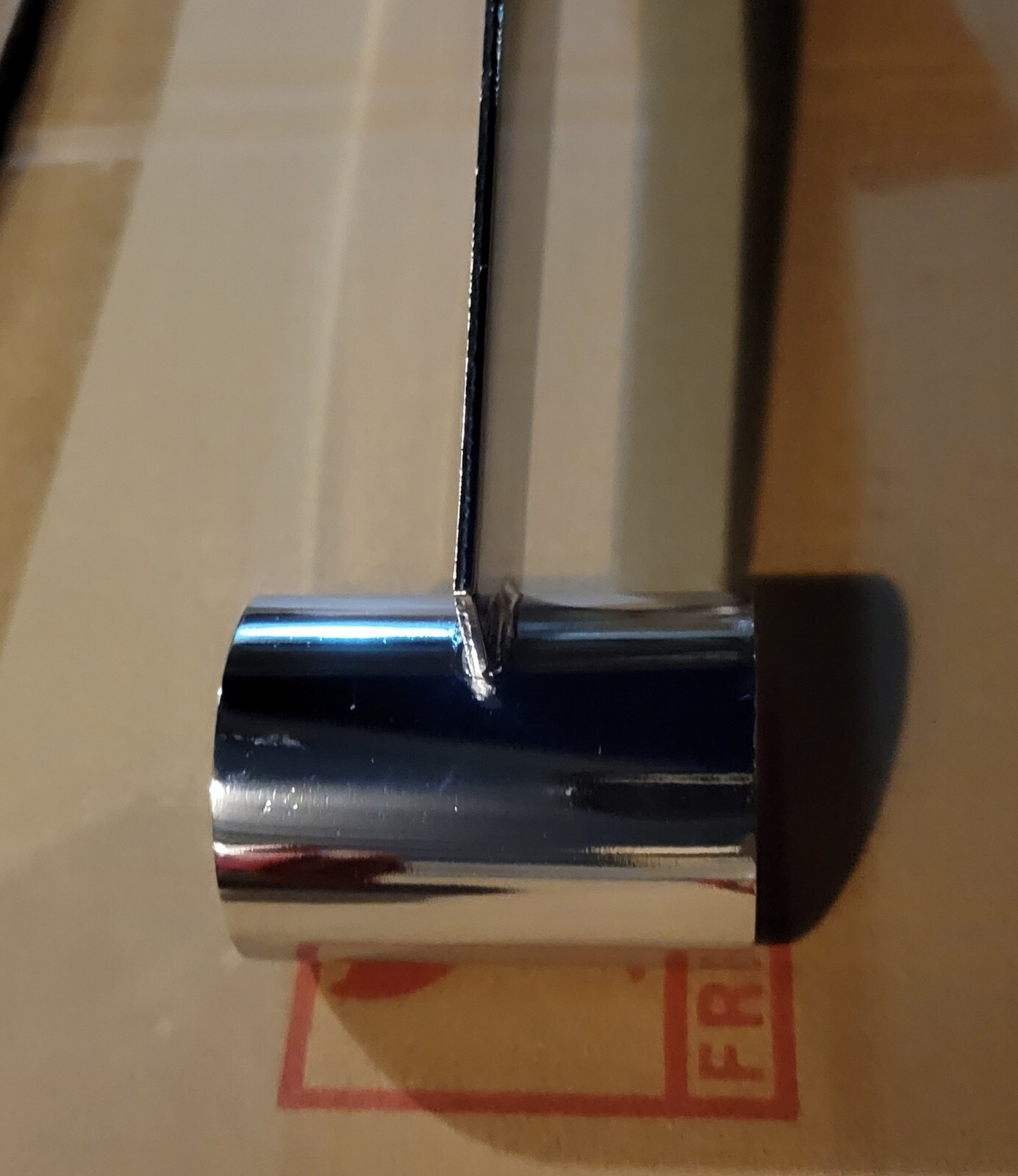 4 SLATWALL HANGRAIL BRACKETS Holding 1-1/4″ Round Tube – CHROME