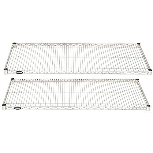 HUBERT® Soft Silver Wire Shelf Pack – 48″ L x 18″ D x 1″ H