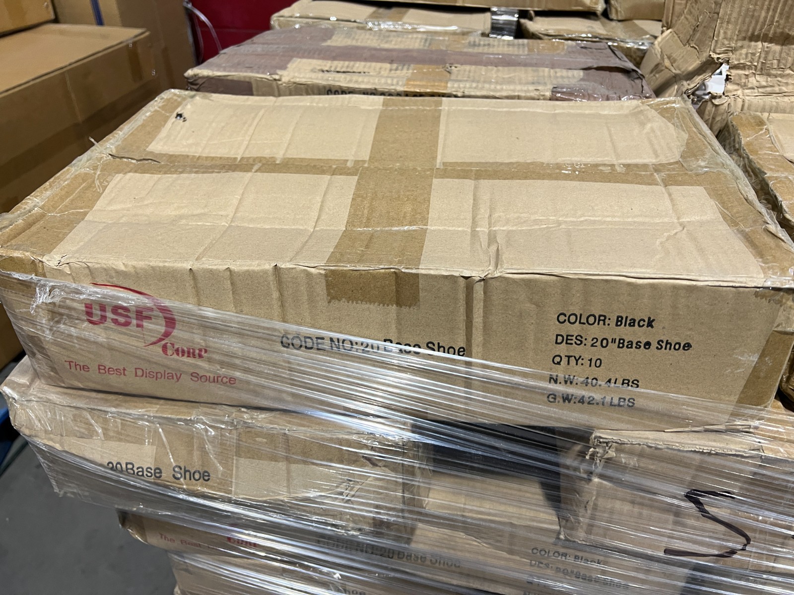 20” Base Shoe for Gondola Shelving – Box Of 10pcs