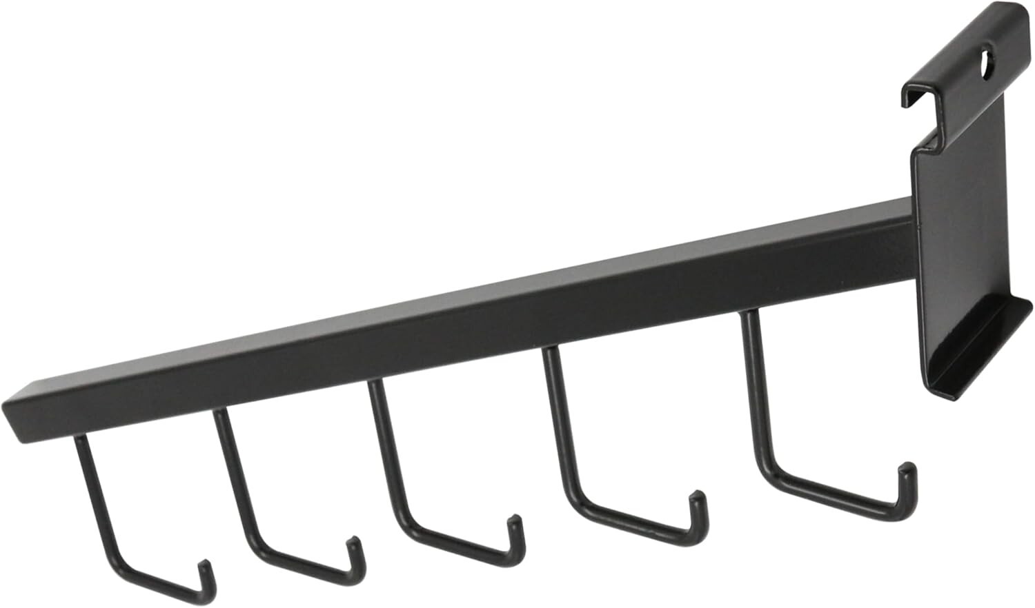 Set of 25 Wire Grid Black 5 J-Hook Waterfall Faceout Purses Handbags J Hooks